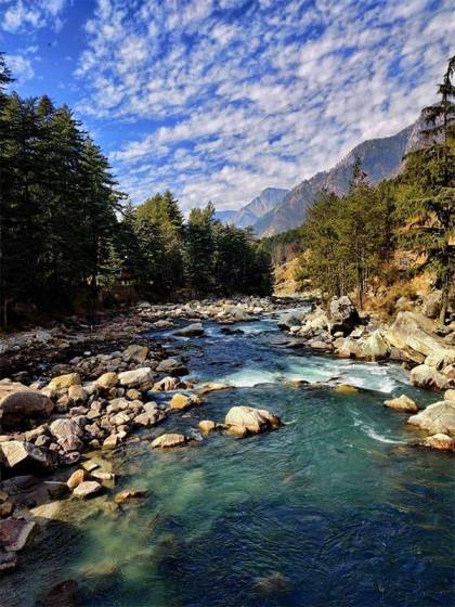 Beautiful view of Kasol